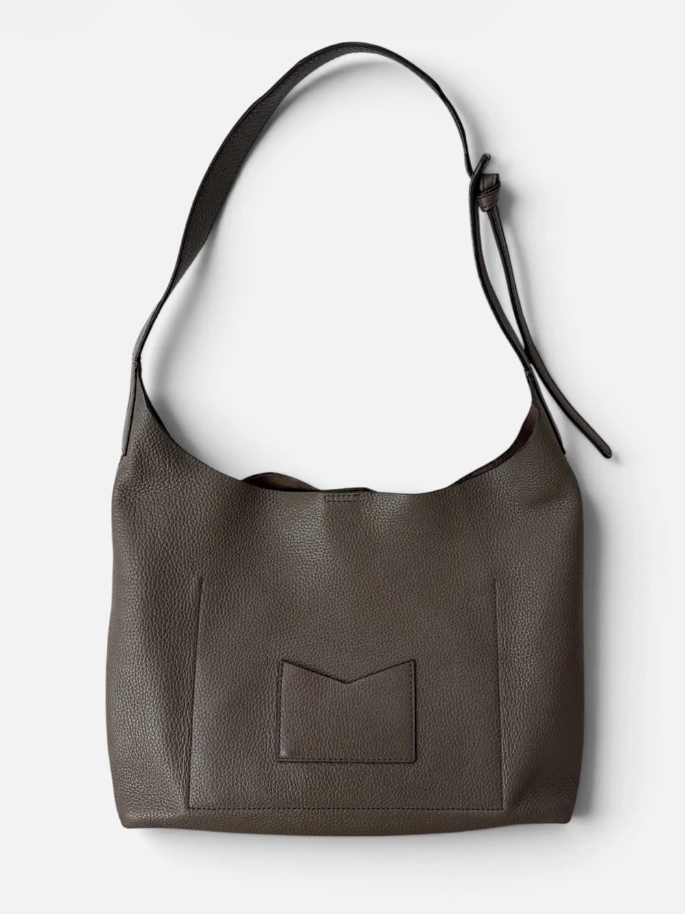 Michael Kors - Pebbled Junie Leather Hobo in Dark Brown (Project bag)